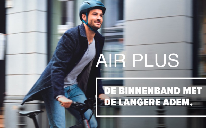 <p>De Schwalbe Air Plus binnenband is gemaakt voor alle fietsers die zorgeloos willen fietsen en minder willen bijpompen. Dankzij zijn eigenschappen is de Air Plus uitermate geschikt voor fietsen en toepassingen waarvan de belasting hoog is, bijvoorbeeld bij E-bikes of Cargobikes.</p>
